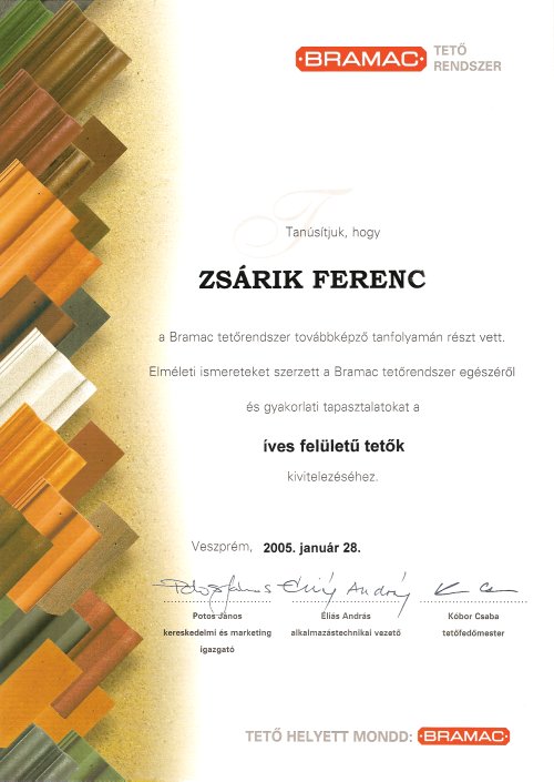 bramac tetőfedő mester