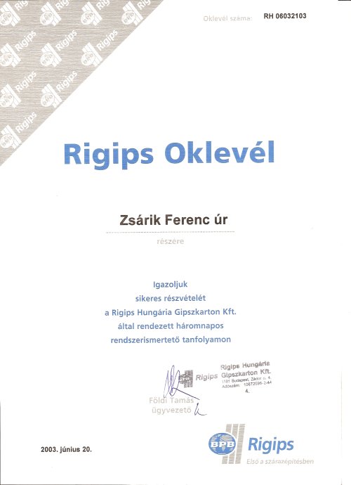 tetőfedés - Zsárik Ferenc - tetőfedő mester